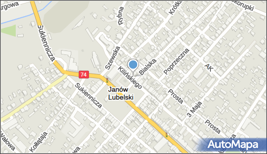 GLS - Punkt odbioru, Bialska 1, Janow Lubelski 23-300