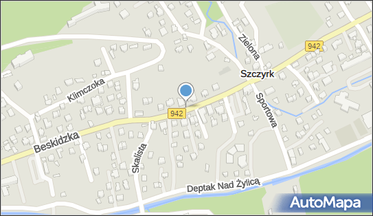 Nadziemny, DW 942, Beskidzka, Szczyrk - Hydrant