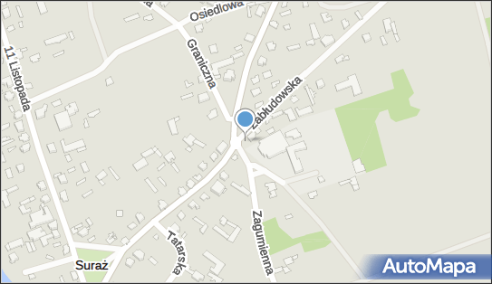 Nadziemny, Zabłudowska 28, Suraż 18-105 - Hydrant