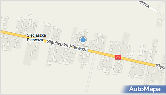 Nadziemny, Sięciaszka Pierwsza76, Sięciaszka Pierwsza 21-400 - Hydrant
