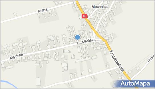 Nadziemny, Młyńska, Mechnica 47-214 - Hydrant