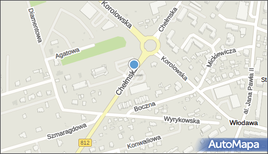 Nadziemny, Chełmska812, Włodawa 22-200 - Hydrant