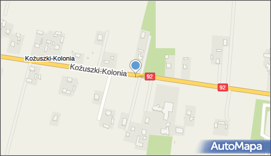 Nadziemny, Kożuszki-Kolonia92, Kożuszki-Kolonia 96-500 - Hydrant