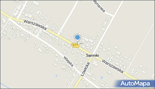 Nadziemny, DW 577, Warszawska, Sanniki - Hydrant