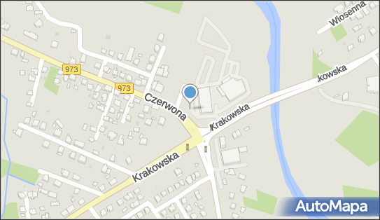 Nadziemny, DW 973, Czerwona, Tarnów - Hydrant
