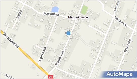 Nadziemny, Piastowska 12, Marcinkowice 55-200 - Hydrant