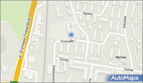 Podziemny nr 11695, Grenady, Warszawa 01-154 - Hydrant