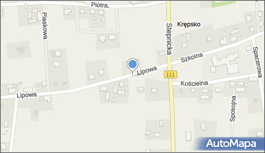 Podziemny, Lipowa, Krępsko 72-113 - Hydrant