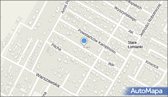 Podziemny, Wojska Polskiego 14a, Łomianki 05-092 - Hydrant