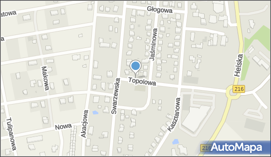 Podziemny, Topolowa 3, Puck 84-100 - Hydrant