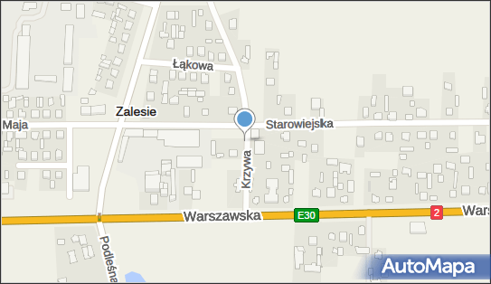 Zalesie (powiat bialski), Krzywa, Zalesie 21-512 - Inne