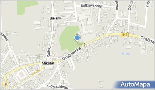 Figura Św.Rocha, DW 447, Grabowska, Mikstat - Kapliczka, Figura Świętych, Krzyż