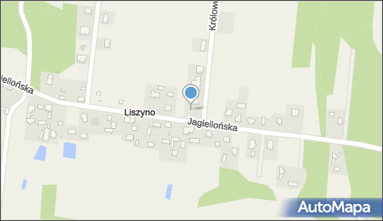 Figurka Matki Boskiej 1952 r., Królowej Jadwigi 1, Liszyno 09-408 - Kapliczka, Figura Świętych, Krzyż