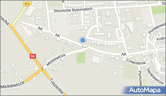 Kapliczka, Figura Świętych, Krzyż, Armii Krajowej 29A, Pyskowice 44-120 - Kapliczka, Figura Świętych, Krzyż