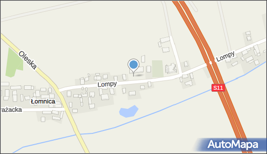 Kapliczka, Figura Świętych, Krzyż, Lompy Józefa 7, Łomnica 46-300 - Kapliczka, Figura Świętych, Krzyż