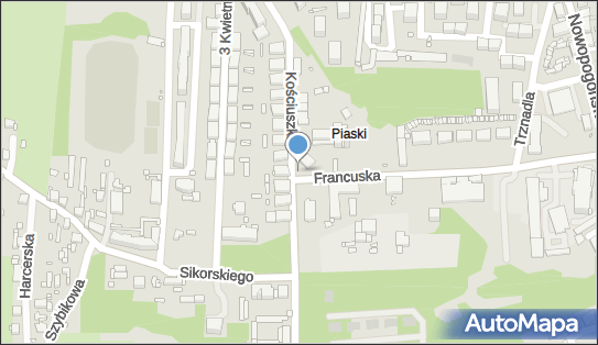 Kapliczka, Figura Świętych, Krzyż, Kościuszki Tadeusza, gen. 20 41-253 - Kapliczka, Figura Świętych, Krzyż