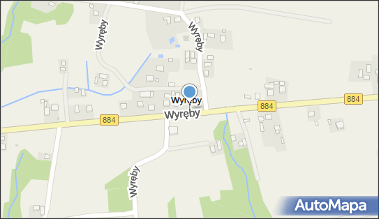 Kapliczka, Figura Świętych, Krzyż, Wyręby 31, Wyręby 36-065 - Kapliczka, Figura Świętych, Krzyż