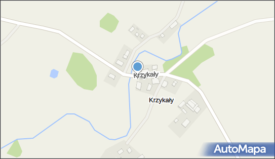 Kapliczka, Figura Świętych, Krzyż, Krzykały, Krzykały 11-130 - Kapliczka, Figura Świętych, Krzyż