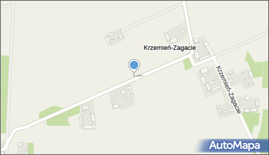 Kapliczka, Figura Świętych, Krzyż, Krzemień-Zagacie 10a 08-304 - Kapliczka, Figura Świętych, Krzyż