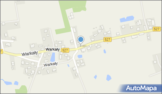 Kapliczka, Figura Świętych, Krzyż, Warkały527 45, Warkały 11-041 - Kapliczka, Figura Świętych, Krzyż