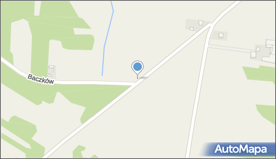 Kapliczka z krzyżem, Baczków, Baczków 21-426 - Kapliczka, Figura Świętych, Krzyż