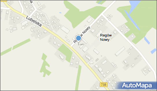 Metalowy krzyż, DW 738, Regów Nowy - Kapliczka, Figura Świętych, Krzyż