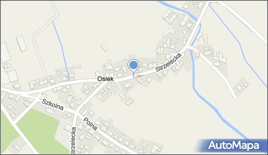 Neogotycka, Strzelecka 18, Osiek 47-175 - Kapliczka, Figura Świętych, Krzyż