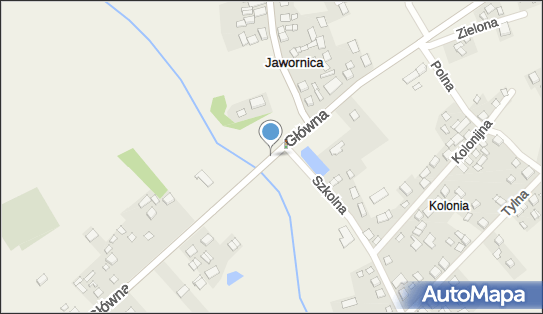 Miejsce zalewane po ulewie, Główna, Jawornica 42-700 - Miejsce zalewane po ulewie