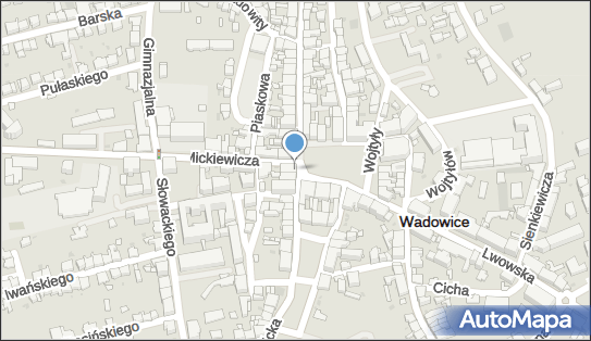 kamera online - Wadowice Rynek, Plac Jana Pawła II 13, Wadowice 34-100 - Monitoring miejski