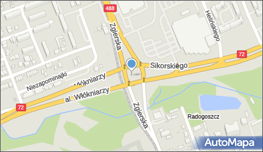 Monitoring miejski, Aleja gen. Władysława Sikorskiego, Łódź - Monitoring miejski