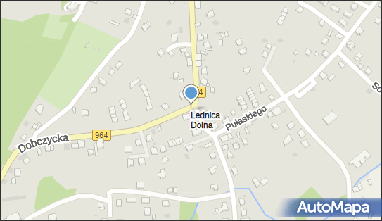 Śliski zakręt, Dobczycka964, Wieliczka 32-020 - Niebezpieczne miejsce
