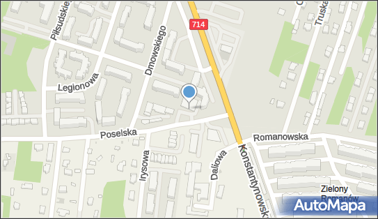 Paczkomat InPost ALL03M, Poselska 2, Aleksandrów Łódzki 95-070