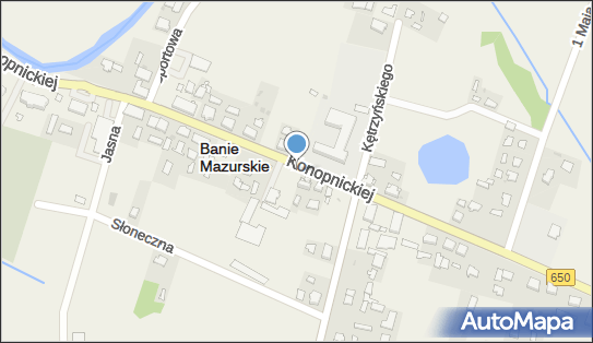 Paczkomat InPost BAM01M, Konopnickiej 29, Banie Mazurskie 19-520