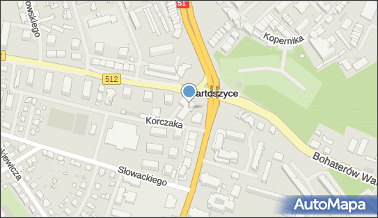 Paczkomat InPost BAR01M, Poniatowskiego 1A, Bartoszyce 11-200