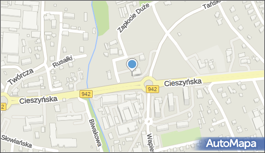 Paczkomat InPost BBI12N, Cieszyńska 362, Bielsko-Biała 43-382