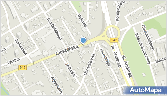 Paczkomat InPost BBI24M, Cieszyńska 151, Bielsko-Biała 43-303