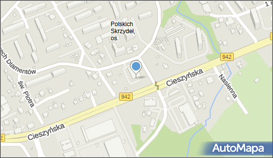 Paczkomat InPost BBI32M, Trzech Diamentów 1, Bielsko-Biała 43-382