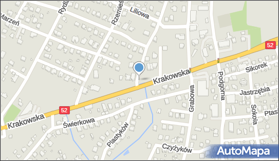 Paczkomat InPost BBI71M, Krakowska 155, Bielsko-Biała 43-300