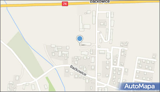 Paczkomat InPost BCK01M, Baćkowice 87a, Baćkowice 27-552