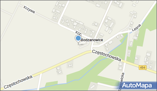 Paczkomat InPost BCV02M, Krzywa 1a, Bodzanowice 46-312