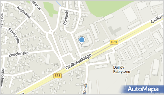 Paczkomat InPost BIA02W, Ciołkowskiego 157, Białystok 15-545