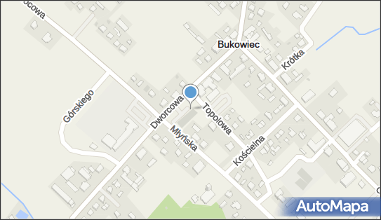 Paczkomat InPost BKC01M, Dworcowa 7A, Bukowiec 86-122