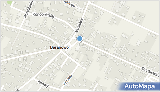 Paczkomat InPost BOO01BAPP, Henryka Sienkiewicza 2, Baranowo 06-320