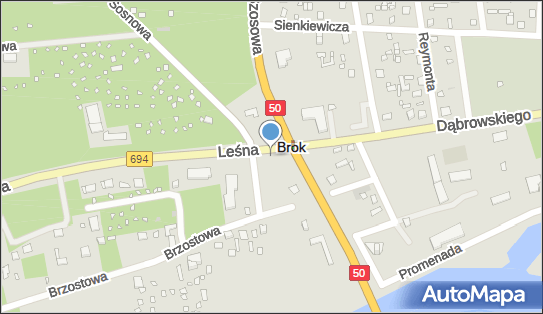 Paczkomat InPost BOQ01BAPP, Leśna 1, Brok 07-306