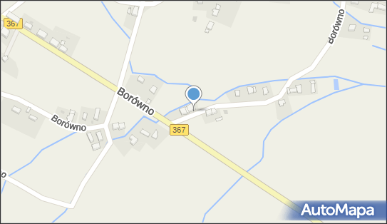 Paczkomat InPost BOWN01BAPP, Borówno 34, Borówno 58-379
