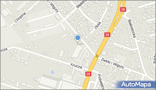 Paczkomat InPost BPD02M, Żwirki i Wigury 53, Bielsk Podlaski 17-100