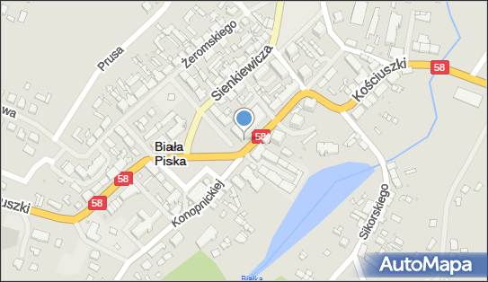 Paczkomat InPost BPS01N, Słowackiego 1, Biała Piska 12-230