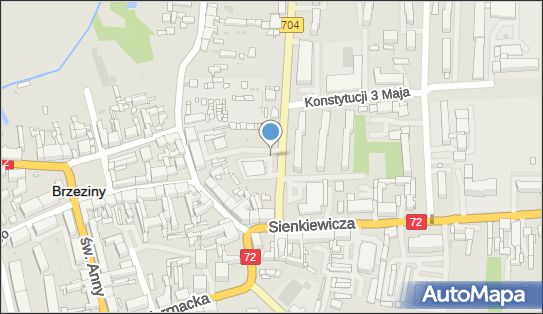 Paczkomat InPost BRN998, Modrzewskiego 1, Brzeziny 95-060