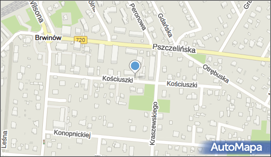 Paczkomat InPost BRW06M, Tadeusza Kościuszki 1F, Brwinów 05-840
