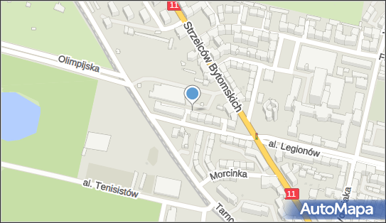 Paczkomat InPost BYT05BAPP, Strzelców Bytomskich 35, Bytom 41-902